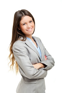 Smiling businesswoman