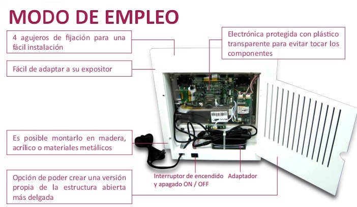 Modo de empleo de las pantallas open frame