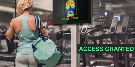 corona temperature check tablet gym2